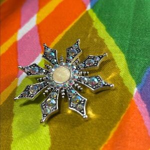 Vintage Colorful Starburt Pendant Costume Jewelry